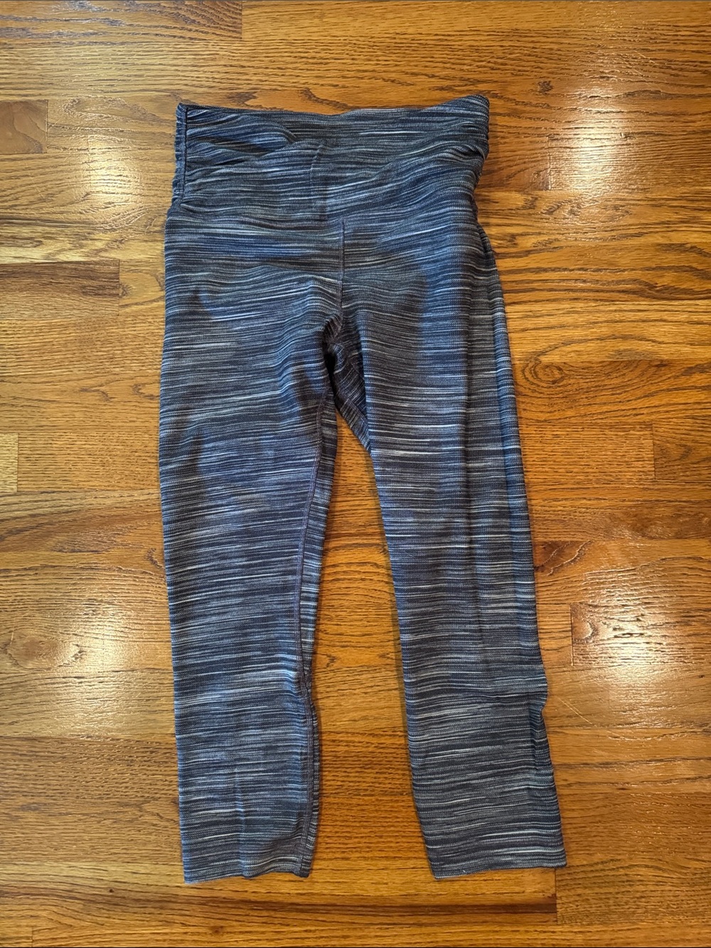 lululemon athletica Gray Space-Dye Capri Leggings